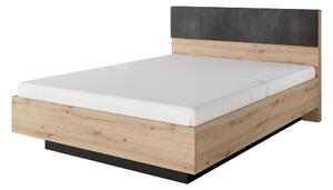Manželská postel 160 cm Tallin (s úložným prostorem) (bez matrace a roštu) (dub artisan + antracit)