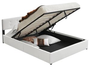 Čalouněná postel ,,Marbella" 140 x 200 cm - bílá