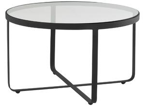 Jotex Skleněný konferenční stolek MALBUN 60 cm s černou podnoží