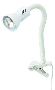 BRILONER Flexibilní svítidlo se svorkou 26 cm 1x E14 40W bílé BRI 2713-016P