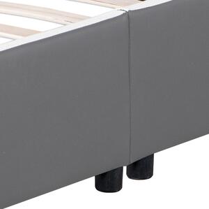 Čalouněná postel,, Murcia "140 x 200 cm - tmavě šedá