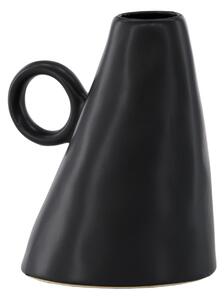 Váza Ovy, černá, 14x13x17