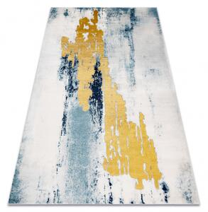 Makro Abra Kusový koberec EMERALD 1025 Luxusní abstraktní moderní krémový modrý zlatý Rozměr: 140x190 cm