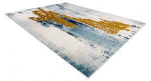 Makro Abra Kusový koberec EMERALD 1025 Luxusní abstraktní moderní krémový modrý zlatý Rozměr: 120x170 cm