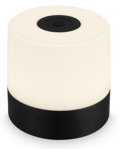 BRILONER LED nabíjecí stolní lampa, 7 cm, 2W, 150lm, černá IP44 BRILO 7461015
