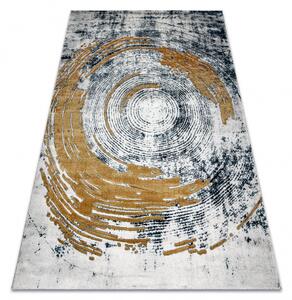Makro Abra Kusový koberec EMERALD 1024 Luxusní moderní abstraktní krémový modrý zlatý Rozměr: 80x150 cm