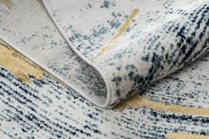 Makro Abra Kusový koberec EMERALD 1024 Luxusní moderní abstraktní krémový modrý zlatý Rozměr: 120x170 cm