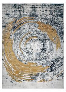 Makro Abra Kusový koberec EMERALD 1024 Luxusní moderní abstraktní krémový modrý zlatý Rozměr: 120x170 cm