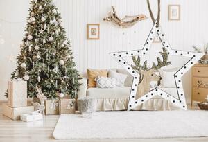 Vánoční dekorace KL-21X17 bílá (2ks)