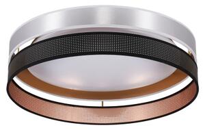 Duolla-LED Stropní svítidlo ROLLER DUO SH. LED/24W/230V pr. 45 cm stříbrná/černá