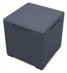 KETER Stůl zahradní s úložným boxem VIGO 37 x 37cm grafit
