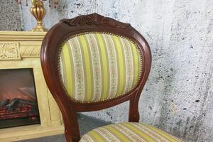 (3653) FILIPPO žlutá zámecká židle - set 2 ks