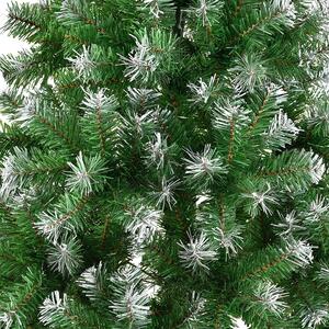 Umělý vánoční stromek 150 cm zelená s umělým sněhem včetně stojanu
