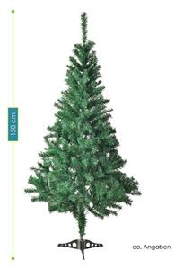 Umělý vánoční stromek - 150 cm, se stojanem, zelený