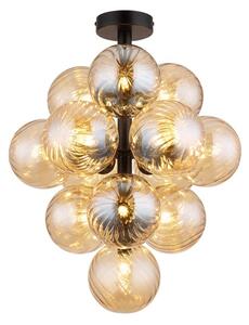Stropní svítidlo 13x G9 čierna matná, jantárová IP20 GLOBO lighting CONOR 56146D