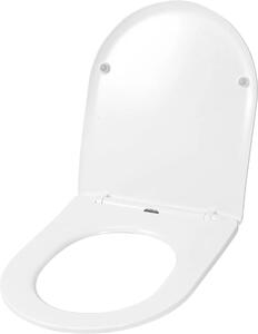 Rea Carlo Mini záchodové prkénko pomalé sklápění bílá REA-C6001