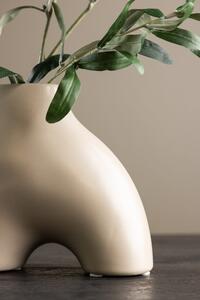 Váza Kento, béžová, 21x8x15