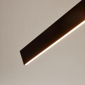 Černé kovové závěsné světlo Kave Home Boadella 101 cm