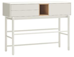 Krémově bílý lakovaný toaletní stolek Teulat Corvo 120 x 35 cm