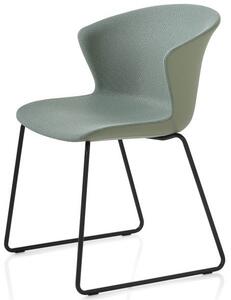 KASTEL - Židle KICCA PLUS s ližinovou podnoží