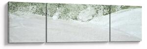 Obraz - Abstrakce štětci (170x50 cm)