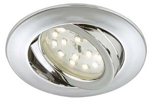 BRILONER LED vestavné svítidlo, pr. 8,2 cm, 5 W, chrom BRI 7209-018