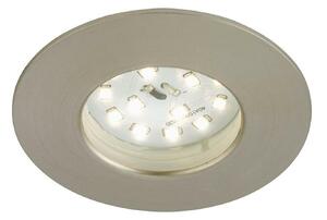 BRILONER LED vestavné svítidlo, pr. 7,5 cm, matný nikl IP44 BRI 7204-012