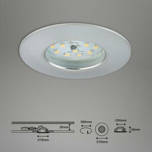 BRILONER 3ks sada LED vestavné svítidlo, pr. 7,5 cm, hliník IP44 BRI 7204-039