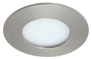 BRILONER LED vestavné svítidlo, pr. 8,5 cm, 5 W, matný nikl IP44 BRI 7113-412