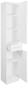Koupelnový nábytek se zrcadlem SLIDO bílý laminát
