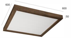 Brilagi-LED Koupelnové svítidlo WOODY FRAME LED/40W/230V 60x60 cm IP44 dub ořech
