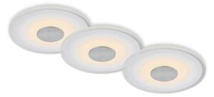 BRILONER LED vestavné svítidlo, pr.12 cm, 3x LED, 6 W, 650 lm, hliník IP44 BRI 7043-039