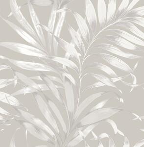 Luxusní vliesová tapeta bílé palmové listy rozměry 0,52 x 10 m