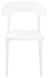 Sada 4 jídelních židlí bílé GUBBIO