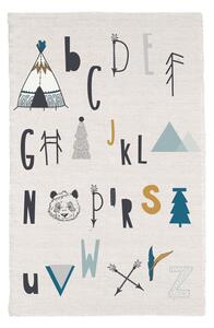 TODAY KIDS bavlněný koberec Child of the Forest 60x120 cm Alphabet