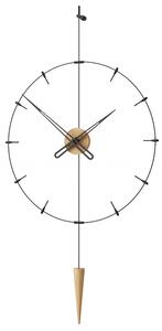 Mclocks Designové nástěnné hodiny PIP811 Pendulum Plus Indicator oak-black-black 60cm