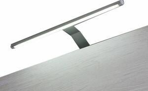 Prostorná víceúčelová šatní skříň DOON - šířka 250 cm, dub bílý / grafit lesk
