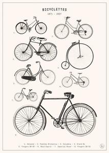 Bodart, Florent - Obrazová reprodukce Bicyclettes, (30 x 40 cm)