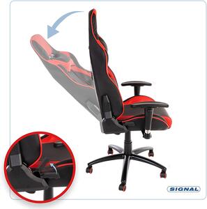 Kancelářská židle SUPRA černá/červená