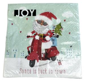 Ubrousky motiv santa vel. 33x33 cm, v bal. 20 ks
