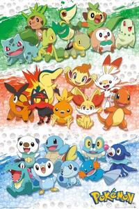 Plakát, Obraz - Pokemon - First Partners