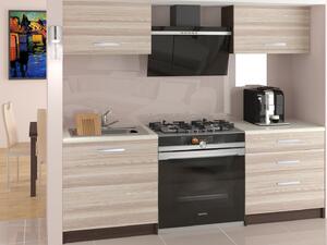 Kuchyňský nábytek 120 cm akácie treviso s pracovní deskou Vulcano