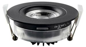 HEITRONIC LED vestavné svítidlo DL6809, černá, teplá bílá dimm to warm IP44 7W 2800K 500953