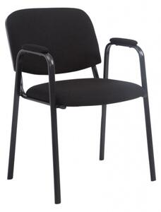 Jídelní / konferenční židle Kenna PRO látkový potah, černá