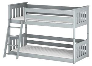 Patrová postel FABIENNE - 80x200, šedá