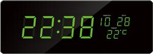 JVD Velké svítící digitální moderní hodiny JVD DH2.1 se zelenými číslicemi ()