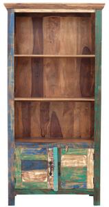 Knihovna Retro 90x180x35 recyklovaného mangového dřeva