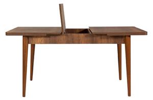 Rozkládací jídelní stůl se 2 židlemi a lavicí Vlasta (ořech + antracit). 1072187