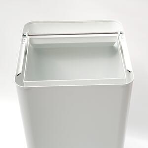 Odpadkový koš na tříděný odpad Caimi Brevetti Centolitri W, 100 L , bílý, sklo
