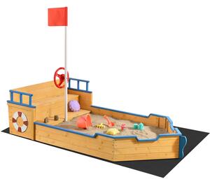 Pískoviště Kapitán Pit – pirátská loď ze dřeva